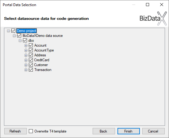 Overwrite T4 template checkbox