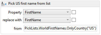 Pick first name example