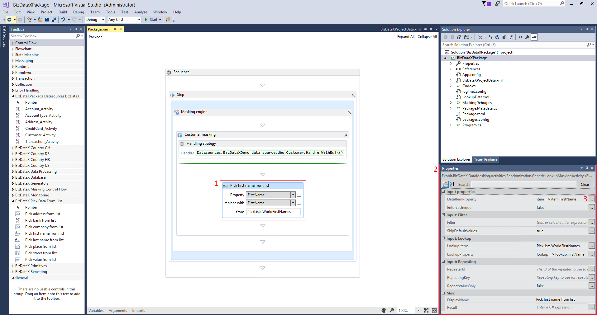 Context sensitivity of Properties window