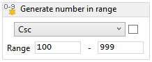 Generating numbers in a specific range