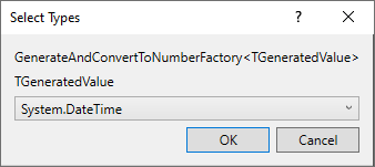 Select Types window