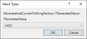 Select Types window
