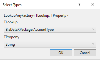 Select Types dialog