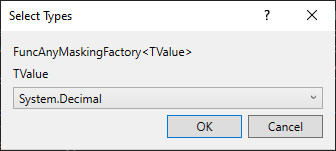 Select Types window