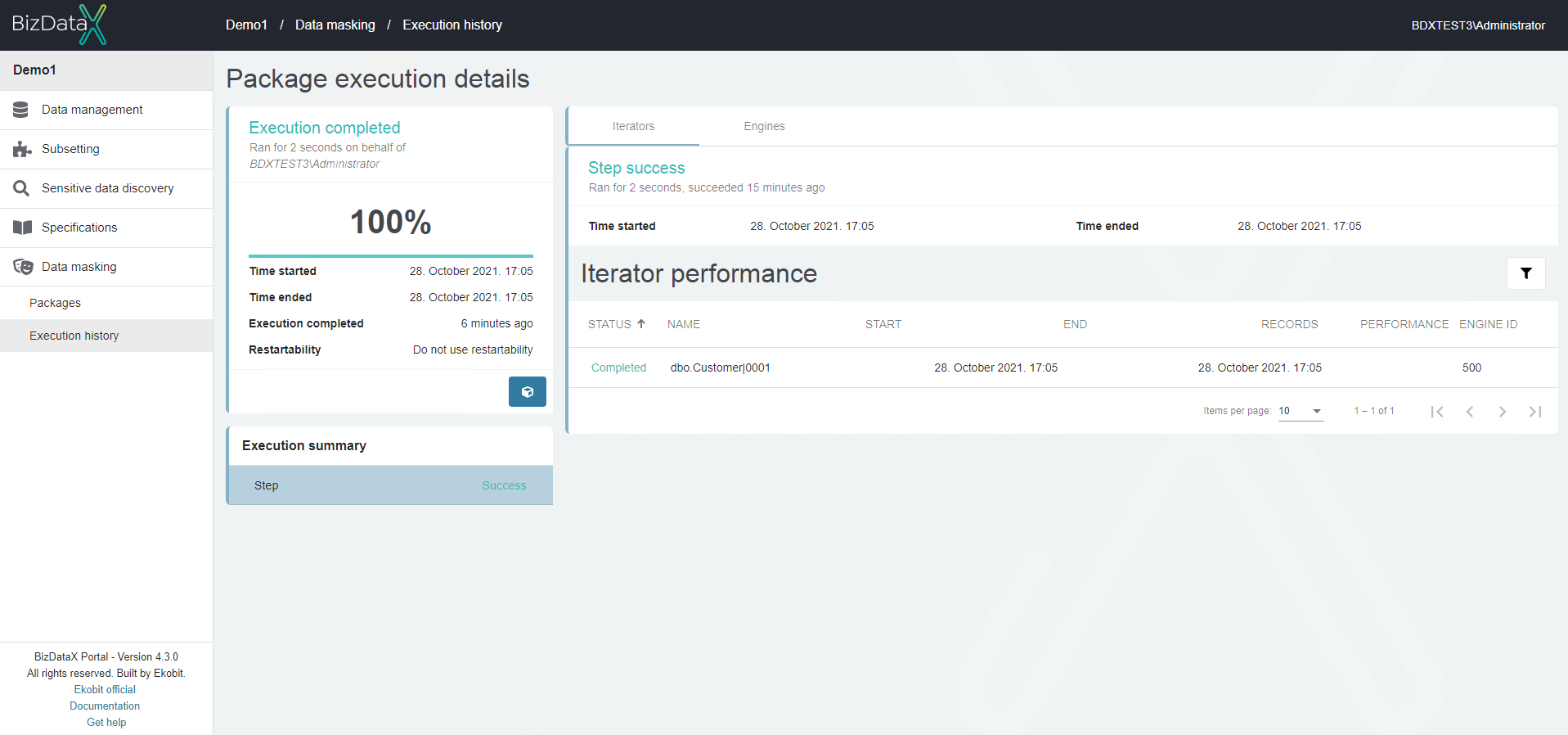 Step iterator performance