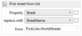 Pick street example