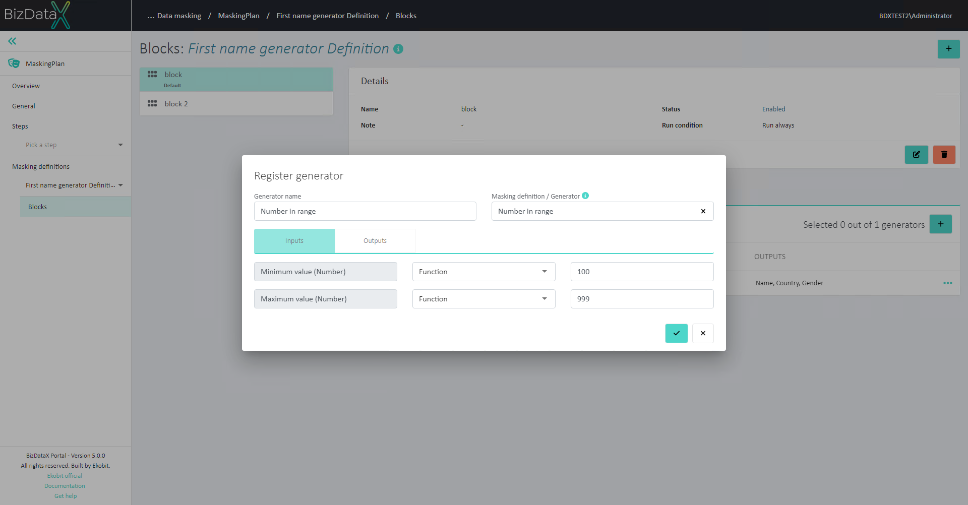 Register generator